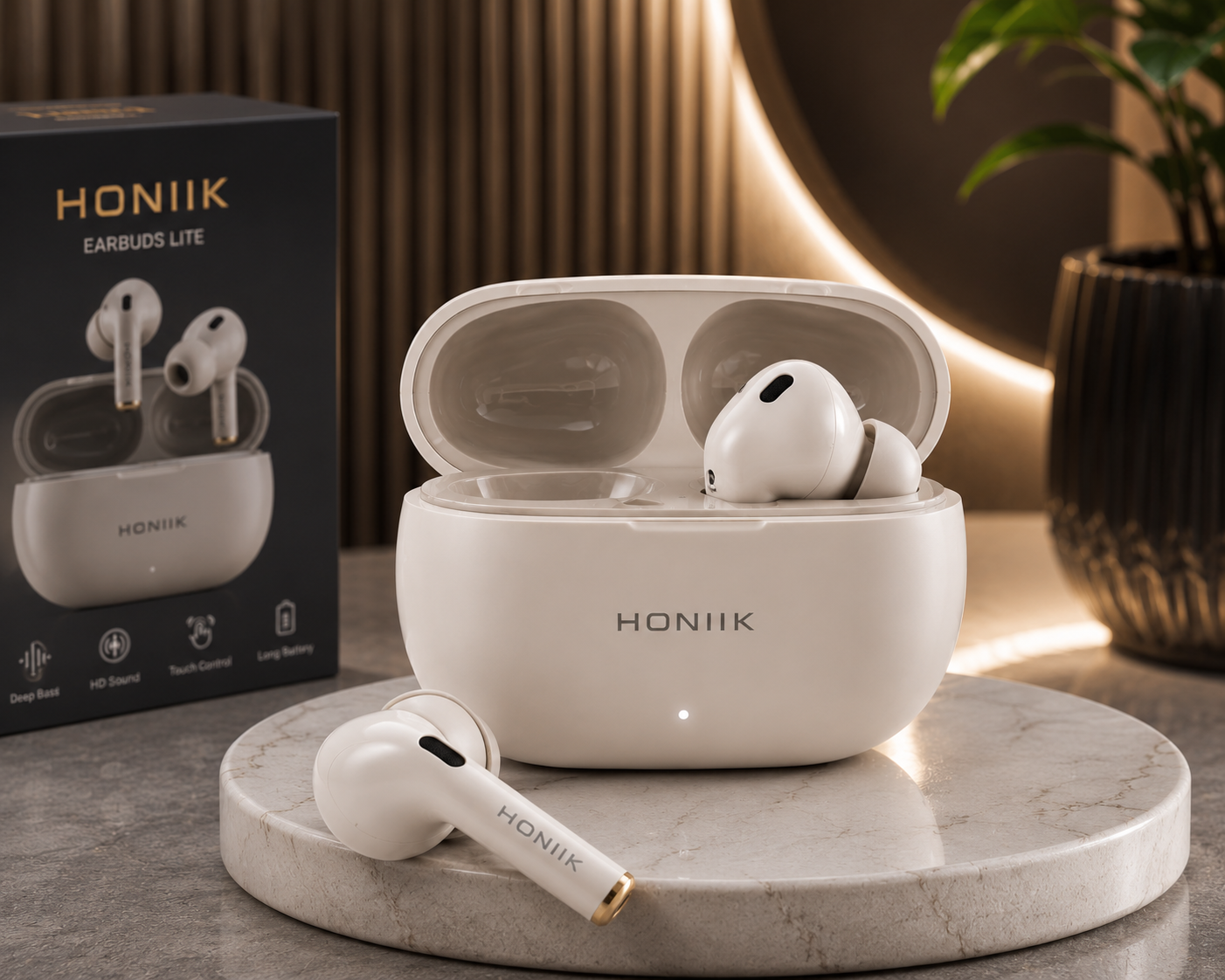 HONIIK Earbuds Lite – Premium Wireless Earbuds with Deep Bass & HD Sound