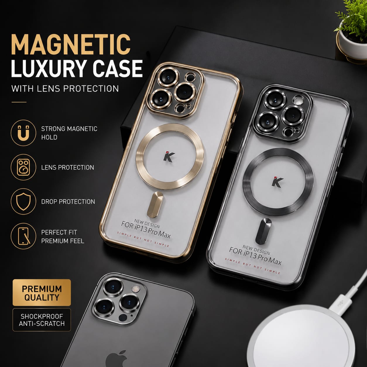 Premium Magnetic Luxury Case for iPhone