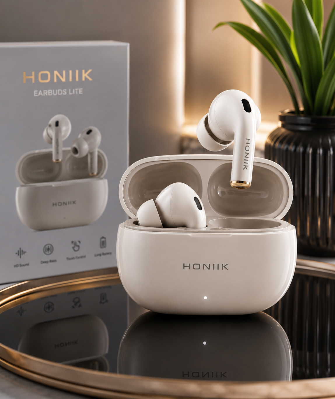 HONIIK Earbuds Lite – Premium Wireless Earbuds with Deep Bass & HD Sound